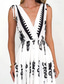 cheap Art&amp;Design Dress-Women&#039;s Maxi Dress Sundress A Line Dress Vacation Party Casual Party Daily Holiday Regular Fit Floral Graphic Tribal Sleeveless V Neck Black print Brown print Summer