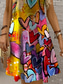 cheap Stripe&amp;Geometric Dress-Women&#039;s Mini Dress Sundress A Line Dress Off The Shoulder Dress Vacation Casual Boho Holiday Beach Regular Fit Heart Graphic Sleeveless Crew Neck Yellow Red Blue Purple Summer Spring