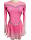 baratos Vestidos de Patinação Artística-Vestidos para Patinação Artística Mulheres Para Meninas Patinação no Gelo Vestidos Cinza escuro Violeta Roxo Com Transparência Elastano Elasticidade Alta Treino Ensaio / Prática Competição Roupa para