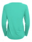 preiswerte Einfarbiges T-Shirt-Damen Bluse Peplum Einfarbig Stylisch Casual Lange Ärmel Rundhalsausschnitt Reguläre Tops Daily Rüsche Knöpfe Schwarz Weiß Hellgrün Himmelblau Orange Sommer Frühling Herbst