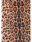 abordables Robes de Soirée-Robe de soirée sirène/trompette à paillettes imprimé léopard, robe drapée à décolleté plongeant, robe de mariée formelle, traîne à balayage/pinceau, sans manches, tissu extensible avec perles et
