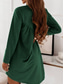 cheap Plain Dress-Women&#039;s Mini Dress T Shirt Dress Tee Dress Casual Daily Regular Fit Plain Long Sleeve Crew Neck Pink Wine Dark Green Brown Summer Fall