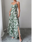 cheap Vacation Jumpsuit-Women&#039;s Normal Jumpsuit Elegant Floral Sleeveless Wide Leg V Neck High Waist Print Vacation Daily Regular Fit Black Red Navy Blue Summer