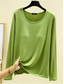 cheap Plain tee-Women&#039;s Blouse Solid Color Daily Casual Long Sleeve Crew Neck Regular Tops Daily Black Pink Red Navy Blue Blue Summer Spring Fall