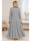 preiswerte Mamas Kleidersets-Zweiteilig A-Linie Bodenlang Kleid für Hochzeitsgäste Brautmutterkleid Kurzarm V Ausschnitt Elegant Einfach luxuriös Formell Hochzeitsgast Chiffon Krepp mit Spitze Perlenstickerei