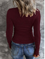 cheap Plain Tops-Women&#039;s Blouse Solid Color Stylish Casual Long Sleeve Scoop Neck Regular Tops Daily Buttons Black White Pink Wine Blue Summer Spring Fall