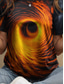 cheap Art&amp;Design tee-Women&#039;s T Shirt Graphic Abstract Vintage Stylish Classic Short Sleeve Crew Neck Round Neck Regular Tops Daily Print Blue Orange Summer Spring