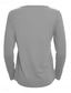 preiswerte Einfarbiges T-Shirt-Damen Bluse Peplum Einfarbig Stylisch Casual Lange Ärmel Rundhalsausschnitt Reguläre Tops Daily Rüsche Knöpfe Schwarz Weiß Hellgrün Himmelblau Orange Sommer Frühling Herbst