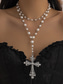 cheap Women&#039;s Necklace-Women&#039;s Baroque Pearl and Beaded Cross Pendant Necklaces - Multiple Style Options for Elegant Gothic and Vintage Looks, Perfect for Parties and Special Occasions