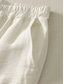 cheap Plain Cotton Linen Pant-Women&#039;s Cotton Linen Pants Chinos Ethnic Style Basic Casual Full Length High Waist Floral Embroidered Pocket Elastic Waist Comfort Outdoor Micro-elastic Vacation Street Daily Khaki Beige Summer