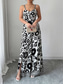 cheap Vacation Jumpsuit-Women&#039;s Normal Jumpsuit Elegant Floral Sleeveless Wide Leg V Neck High Waist Print Vacation Daily Regular Fit Black Red Navy Blue Summer