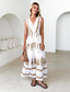 cheap Art&amp;Design Dress-Women&#039;s Maxi Dress Sundress A Line Dress Vacation Party Casual Party Daily Holiday Regular Fit Floral Graphic Tribal Sleeveless V Neck Black print Brown print Summer