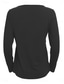 preiswerte Einfarbiges T-Shirt-Damen Bluse Peplum Einfarbig Stylisch Casual Lange Ärmel Rundhalsausschnitt Reguläre Tops Daily Rüsche Knöpfe Schwarz Weiß Hellgrün Himmelblau Orange Sommer Frühling Herbst