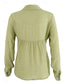 cheap Shirts-Women&#039;s Shirt Cotton Linen Shirts Button Up Blouse Solid Color Basic Casual Long Sleeve Shirt Collar Regular Tops Daily Buttons Yellow Green Summer Spring