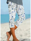 cheap Floral Print-Women&#039;s Capri Pants Leggings Vacation Vintage Ethnic Style Calf-Length High Waist Floral Graphic Comfy Quick Dry Breathability Stretchy Outdoor Vacation Causal Blue Summer Spring Skinny