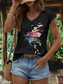 cheap Animals Tank Top-Women&#039;s Graphic Animal Butterfly Camisole Tank Top Vintage Tropical Stylish Sleeveless Short Sleeve V Neck Regular Tops Daily Print Black White Yellow Pink Blue Summer Spring