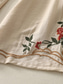 cheap Plain Cotton Linen Pant-Women&#039;s Cotton Linen Pants Chinos Ethnic Style Basic Casual Full Length High Waist Floral Embroidered Pocket Elastic Waist Comfort Outdoor Micro-elastic Vacation Street Daily Khaki Beige Summer
