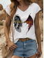 voordelige Humor &amp; Citaten Tanktop-Dames tanktop met grafische letters, vintage, stijlvol, klassiek, mouwloos, korte mouwen, V-hals, normale tops, dagelijkse vakantiekleding, print, zwart, wit, rood, blauw, paars, zomer, lente