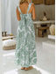 cheap Floral Dress-Women&#039;s Maxi Dress A Line Dress Slip Dress Vacation Casual Boho Outdoor Going out Regular Fit Floral Sleeveless Halter Neck White Yellow Blue Orange Summer Spring