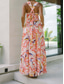 cheap Floral Dress-Women&#039;s Maxi Dress A Line Dress Slip Dress Vacation Casual Boho Outdoor Going out Regular Fit Floral Sleeveless Halter Neck White Yellow Blue Orange Summer Spring