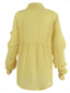 cheap Shirts-Women&#039;s Shirt Cotton Linen Shirts Button Up Blouse Solid Color Basic Casual Long Sleeve Shirt Collar Regular Tops Daily Buttons Yellow Green Summer Spring