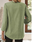 cheap Shirts-Women&#039;s Cotton Linen Shirts Solid Color Stylish Casual Long Sleeve V Neck Regular Tops Daily Buttons Blue Purple Green Khaki Beige Summer Spring