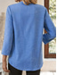cheap Shirts-Women&#039;s Cotton Linen Shirts Solid Color Stylish Casual Long Sleeve V Neck Regular Tops Daily Buttons Blue Purple Green Khaki Beige Summer Spring