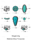 voordelige Dames ringen-Dames bohemian turquoise ringset – vintage verzilverde stapelringen met blauwe steendetails voor feesten, festivals en dagelijks gebruik