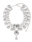 cheap Women&#039;s Necklace-Women&#039;s Statement Silver Crystal Choker Necklace and Earring - Glamorous Big Rhinestone Jewelry for Parties, Weddings, and Formal Events