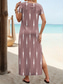 cheap Plain Dress-Women&#039;s Maxi Dress A Line Dress Solid Color T Shirt Dress Tee Dress Vacation Casual Beach Regular Fit Ombre Graphic Geometric Short Sleeve Crew Neck Gray Pink Summer