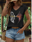 voordelige Humor &amp; Citaten Tanktop-Dames tanktop met grafische letters, vintage, stijlvol, klassiek, mouwloos, korte mouwen, V-hals, normale tops, dagelijkse vakantiekleding, print, zwart, wit, rood, blauw, paars, zomer, lente