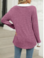 cheap Plain Tops-Women&#039;s Shirt Solid Color Stylish Casual Long Sleeve V Neck Regular Tops Daily Patchwork Black Red Blue Fuchsia Spring Fall