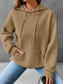 economico Top Semplici-Per donna Felpa con cappuccio Semplice Casual Manica Lunga Con Cappuccio Top Regolari Streetwear Abbigliamento Quotidiano Verde chiaro Rosso Blu Arancione Marrone Autunno Inverno