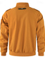 baratos jaqueta esportiva-Homens jaqueta leve Jaqueta Carga Jaqueta casual Férias Diário Anti-desgaste Bolsos Outono Inverno Tecido Moda Clássico Colarinho Chinês Padrão Preto Amarelo Laranja Azul Escuro Bege Casaco