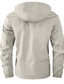 abordables veste de sport-Homme Manteau d'hiver Veste d'Hiver Manteau de sport Imperméable Extérieur Camping et randonnée Etanche Coupe-vent Zippé Poche Automne Hiver Couleur unie Mode Vêtement de rue Capuche Normal Vin Noir