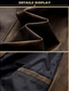 cheap Men's Classic Blazers-Men's Faux Leather Jacket Faux Leather Blazer Biker Jacket Vacation Daily Windproof Warm Pocket Spring Fall Plain Fashion Classic Lapel Regular Faux Leather Black Coffee Jacket
