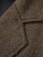 billige Herrevest-Herre Tweedvest Veste Formell Bryllup Feriereise Avslappet Årgang Mote Vår Høst Lomme Knapper Polyester Tweed Bekvem عادي Fiskebein Enkeltkneppet V-hals Med åpning Normal Sølv Svart Burgunder Navyblå