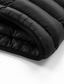 billiga Herrdunjackor och -parkas-Herr Vinterkappa Pufferjacka Vadderad jacka Ficka Polyester Semester Dagliga kläder Datum Normal Mode Ledigt Bekväm Håller värmen Vinter Enfärgad / vanlig färg Mörkgrå Svart Vit Gul Pufferjacka