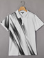preiswerte Golfpolo für Herren-Herren Golf Linie Polo Sport-Poloshirts Kurzarm Polo-Shirts Hemden mit Kragen Lässig Athleisure Knöpfe Sommer Rosa Blau Grün