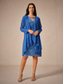 cheap Dress Sets-Women's Wedding Guest Jacket Dress Lace Dress Chiffon Dress Cocktail Dresses Formal Dresses Cardigan Ruched Long Sleeve Cocktail Party Blue Spring Summer Fall