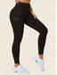 olcso Sima leggings-Női Leggingek Divat Alkalmi Teljes hossz Magas derék Tömör szín Zseb Magas vágás Lélegzési képesség Mekano Kényelmes Nagy rugalmasságú Bor Haditengerészet Fekete Szürke Ősz Tél Karcsúsított