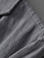 preiswerte Herren Klassische Blazer-Herren Leinenblazer Blazer Geschäft Cocktailparty Hochzeitsfeier Mode Lässig Frühling Herbst Leinen Baumwoll Mischung Einfach Tasche Knöpfe Bequem Einreihig Blazer Marineblau Aprikose Grau