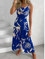 billiga semester jumpsuit-Dam Vanligt Jumpsuits Aktiv Grafisk Ärmlös V-hals Hög midja Öppen rygg Semester Dagligen Normal Svart Rodnande Rosa Blå Sommar