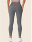 olcso Sima leggings-Női Leggingek Divat Alkalmi Teljes hossz Magas derék Tömör szín Zseb Magas vágás Lélegzési képesség Mekano Kényelmes Nagy rugalmasságú Bor Haditengerészet Fekete Szürke Ősz Tél Karcsúsított