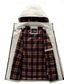 abordables veste de sport-Homme Manteau d'hiver Veste d'Hiver Manteau de sport Imperméable Extérieur Camping et randonnée Etanche Coupe-vent Zippé Poche Automne Hiver Couleur unie Mode Vêtement de rue Capuche Normal Vin Noir