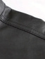 abordables Chalecos-Hombre Chaleco Chaleco de piel sintética Exterior Diario Moda Casual Primavera Otoño Bolsillo Cuero sintético Cómodo Plano Cremallera Escote Chino Ajuste regular Negro Chaleco