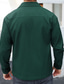 preiswerte Lässige Jacken-Herren Leichte Jacke Freizeitjacke Urlaub Täglich Atmungsaktiv Jacquard Tasche Frühling Herbst Einfach Mode Klassisch Revers Regulär Dunkelgrün Braun Jacken