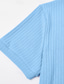 abordables Polo Classique pour Hommes-Homme Polo à fermeture éclair Texturé Vacances Occasionnel Revers Zip quart Manche Courte Mode Basique Uni A côtes Quart de zip Été Coupe Slim Bleu Ciel Blanche bleu marine Gris Polo à fermeture