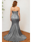 voordelige Zeemeermin Avondjurken-Trompet zeemeermin Strijksleep Galajurken Avondjurken Baljurk  Formele kleding Elegant Glitter &amp; Sprankel Mouwloos Strapless Bruiloft gast Formele avonden Satijn met Kristaldetails