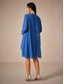 cheap Dress Sets-Women's Wedding Guest Jacket Dress Lace Dress Chiffon Dress Cocktail Dresses Formal Dresses Cardigan Ruched Long Sleeve Cocktail Party Blue Spring Summer Fall